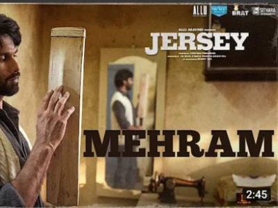 Mehram- The First Song From Shahid kapoor Mrunal Thakur's Jersey Is An Emotional Ride