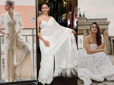 Alia Bhatt's White Pallet Fashion At Berlinale For Gangubai Kathiawadi Premiere