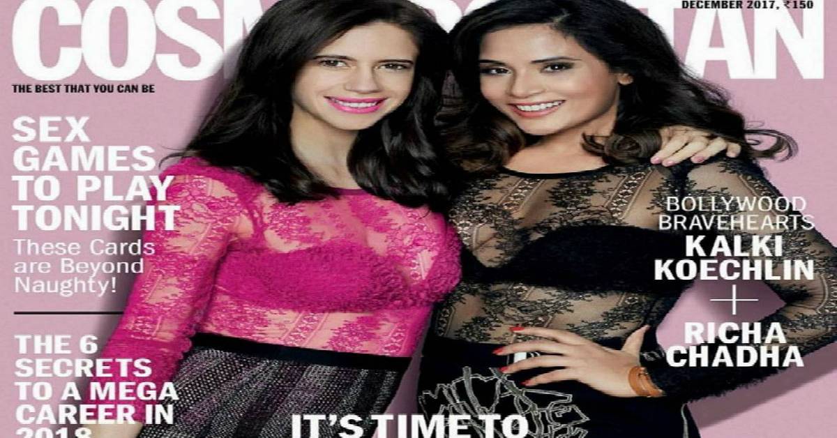 Richa Chadha And Kalki Koechlin Grace The December Cosmo Cover, Giving Us Major Friendship Goals!