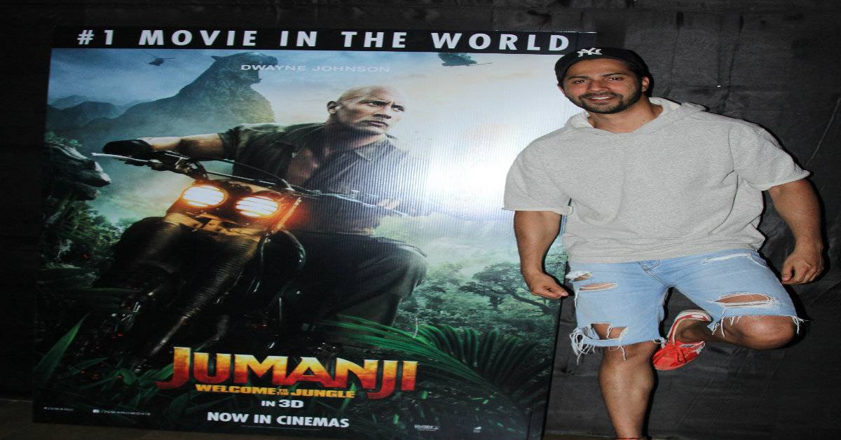 Varun Dhawan Hosts A Special Screening Of Jumanji : Welcome To The Jungle For His Friends!

