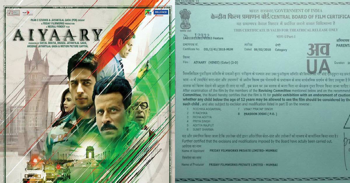Aiyaary Finally Gets A Censor Certificate! 
