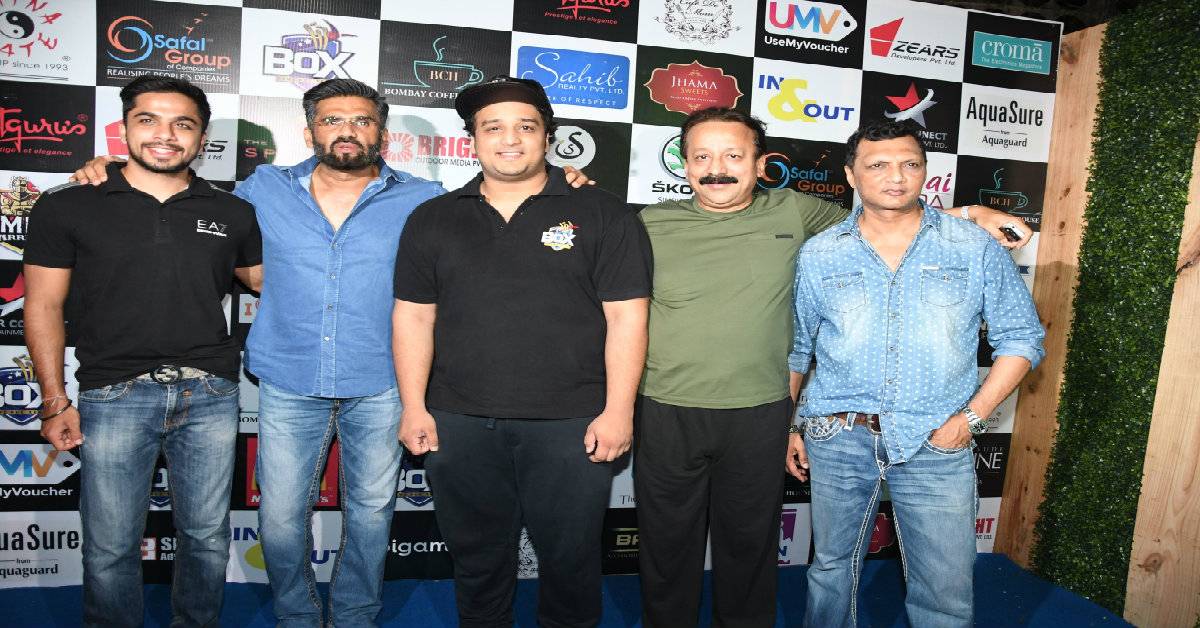 Suniel Shetty Conducted The Toss At BOX - Bowl Out Xeries Spearheaded By Zeeshan Siddique! 
