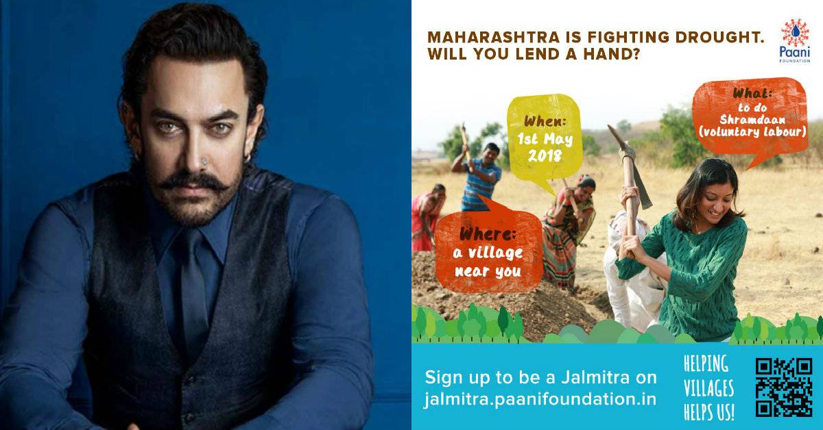 Aamir's Paani Foundation To Do Massive Mahashramdaan On Maharashtra Day - 1st May 2018!
