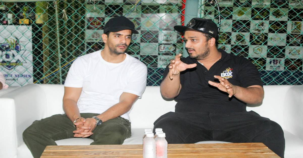 Angad Bedi  At Box- Bowl Out Xeries  Spearheaded By Zeeshan Siddique!