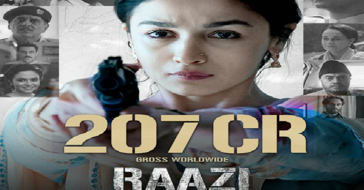 Alia Bhatt And Vicky Kaushal Starrer Raazi Directed By Meghna Gulzar Collects 207 Crore Worldwide!
