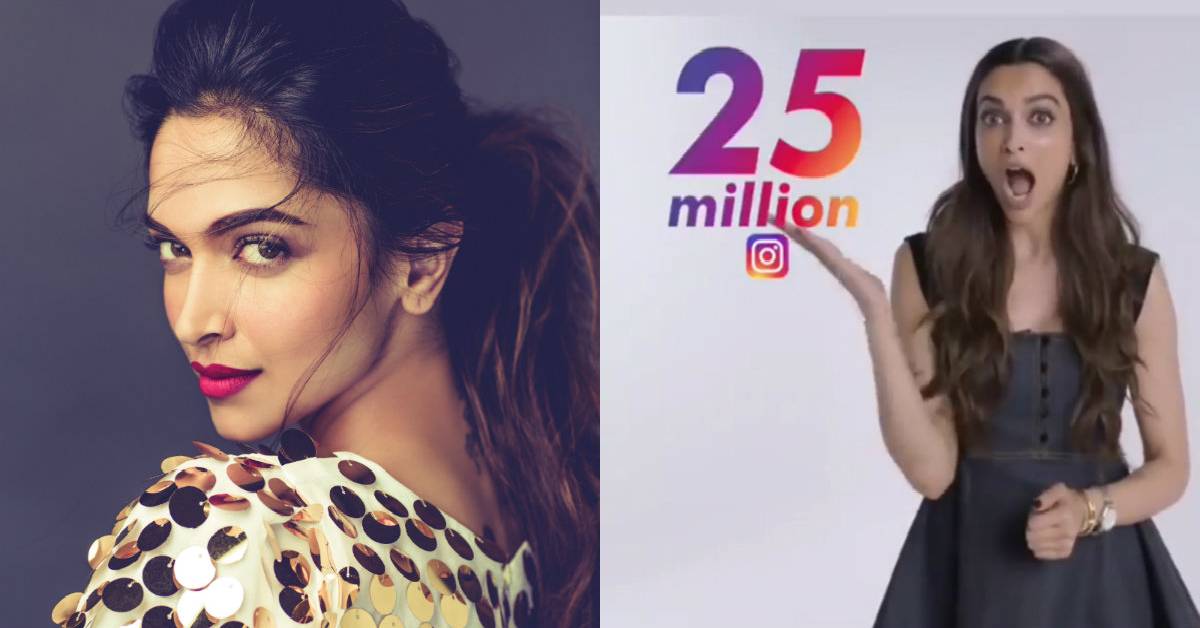 Bollywood's Leading Lady Deepika Padukone Clocks 25 Million Followers On Instagram! 
