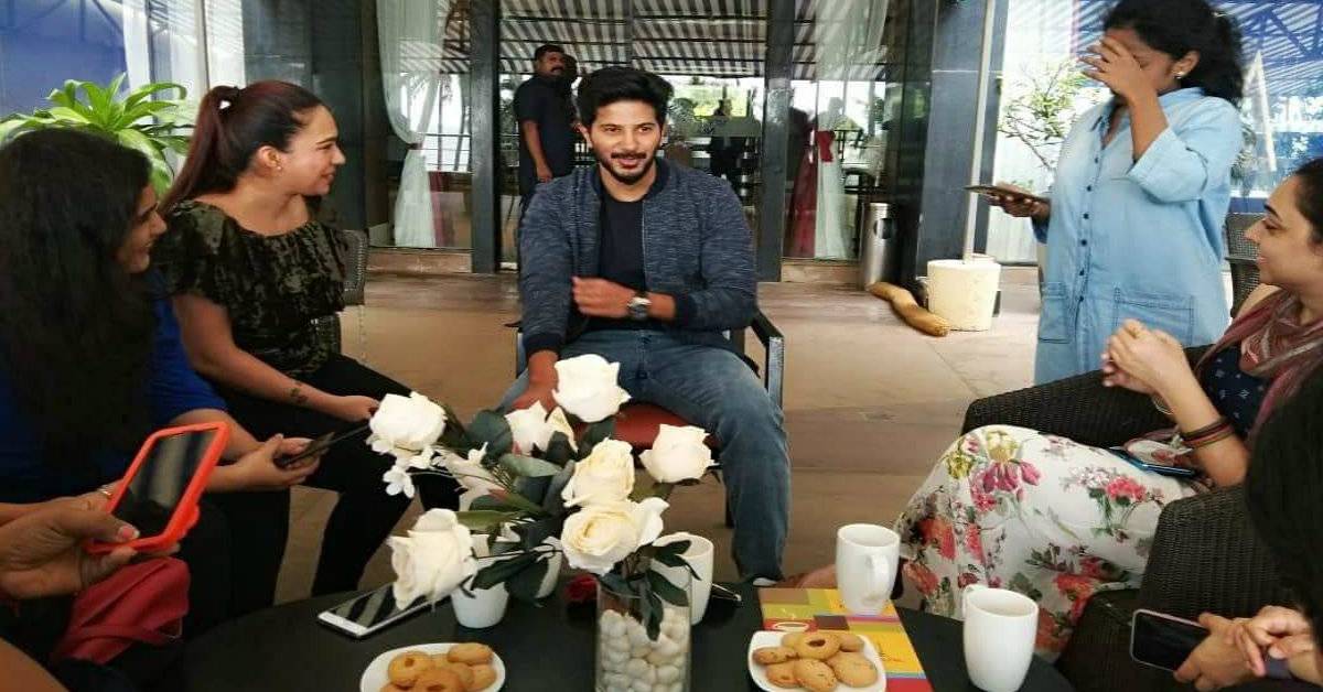 Dulquer Salmaan Goes On A Coffee Date With Girls Ahead Of The Karwaan's Release!
