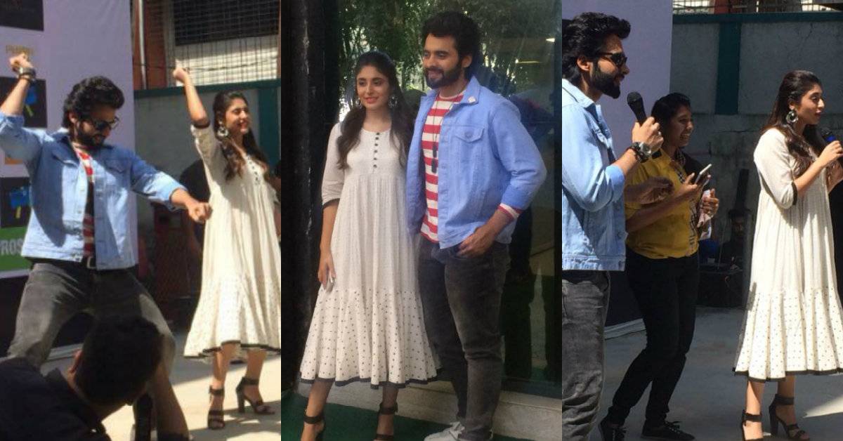 Mitron Stars Jackky Bhagnani And Kritika Kamra Visits ASM College In Pune!