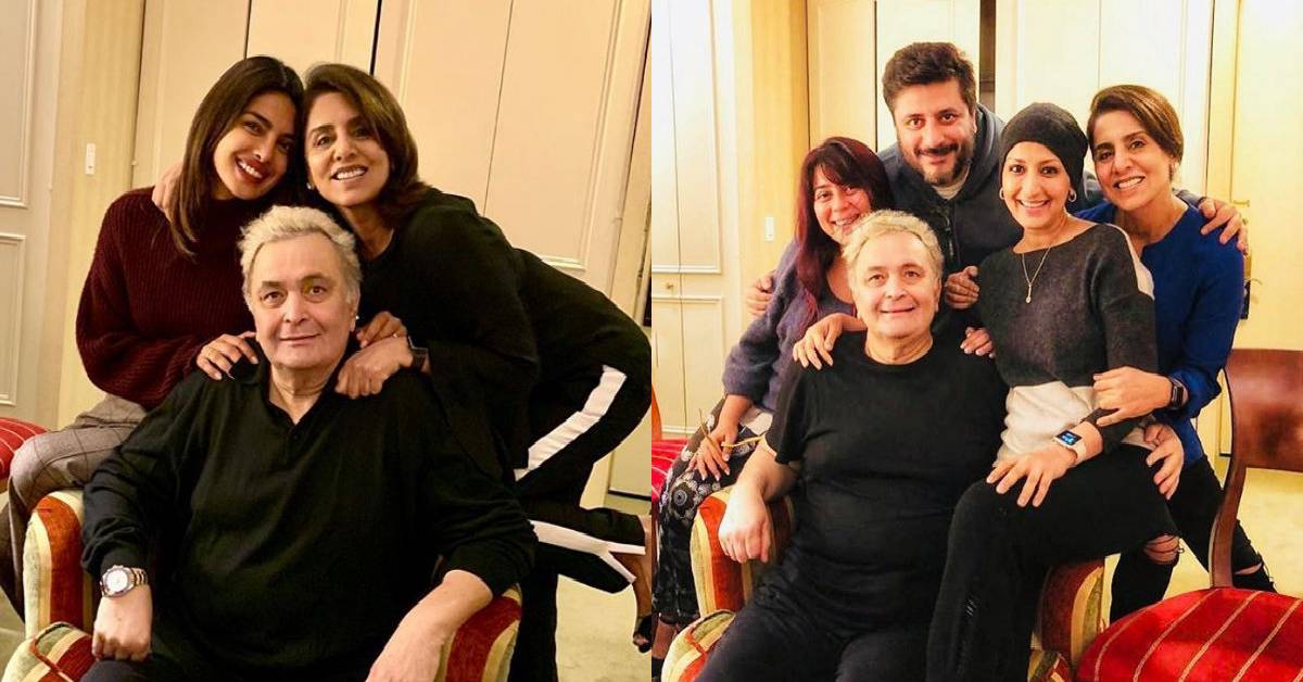 Priyanka Chopra Has A Pleasant Evening With Rishi Kapoor And Neetu Kapoor Along With Sonali Bendre!
