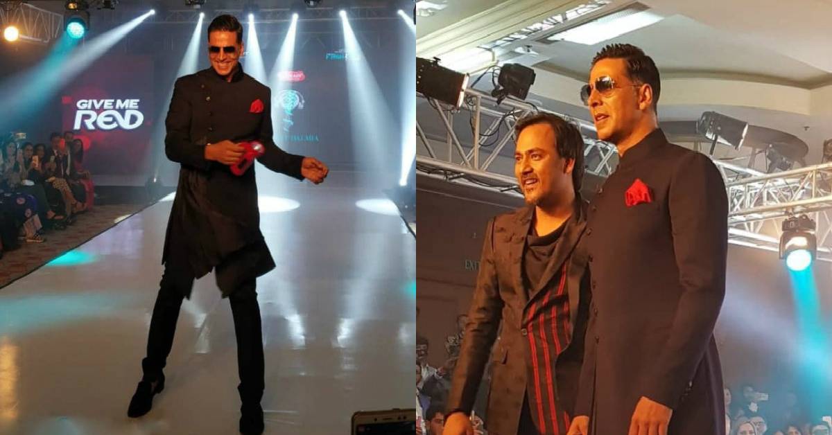 Akshay Kumar Walks The Ramp As Showstopper For Designer Lalit Dalmia At Exhibit Magazine's Tech Fashion Tour Event!