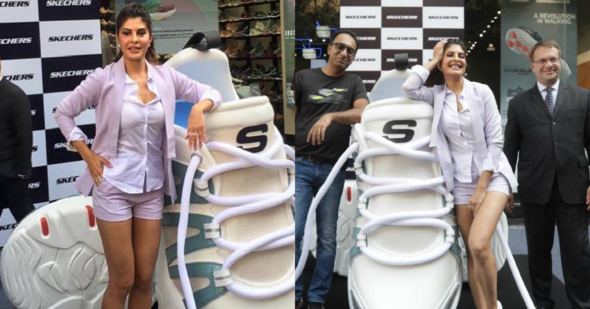 Video : Jacqueline Fernandez Was At Her Energetic Best At The Opening Of The Skechers' 200th Store!

