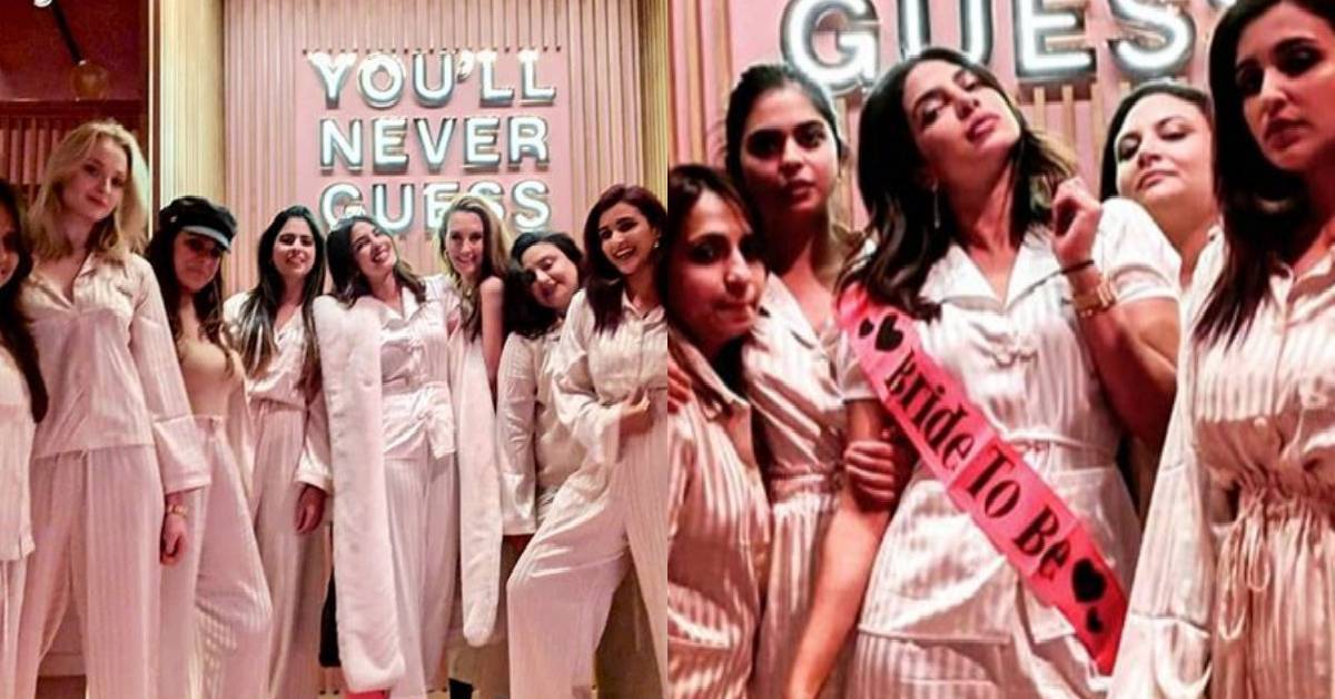 Priyanka Chopra And Her Bachelorette Girl Squad Have A Fun Pyjama Party!
