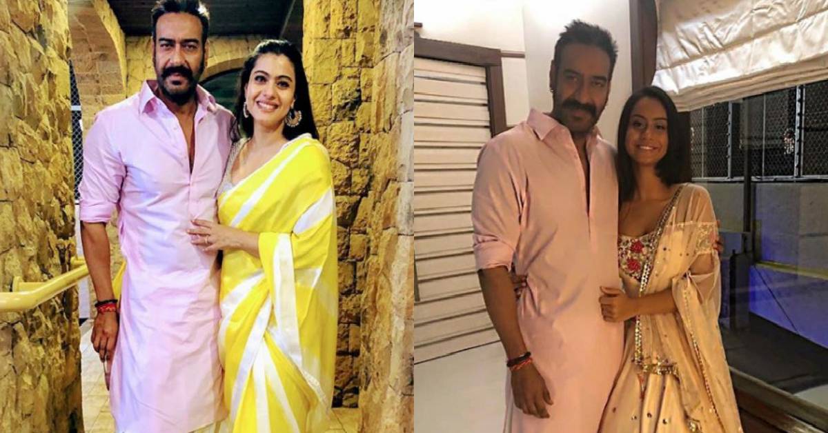 Kajol Poses With Daughter Nysa For A Beautiful Diwali Picture But Look Who PhotoBombed It!
