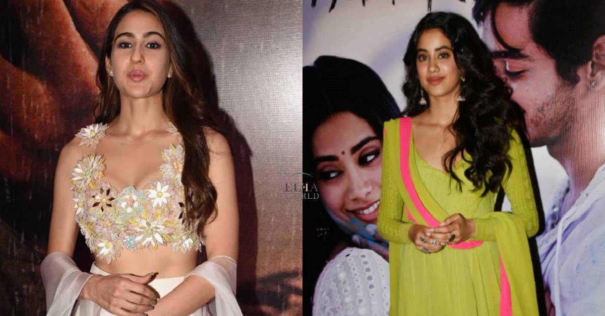 Style File Check: Here's Decoding What The Two Upcoming Divas Of Bollywood Sara Ali Khan And Janhvi Kapoor Wore At The Trailer Launch Of Their Debut Films!