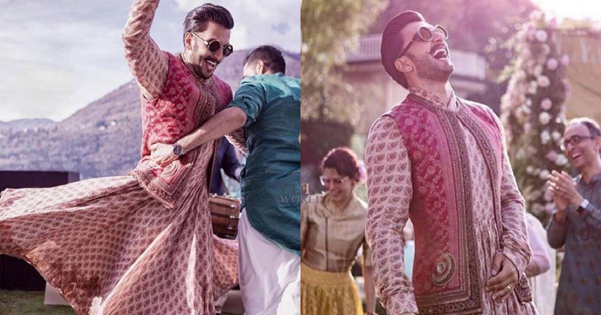 Ranveer Singh Is Total Dulha Goals In His Latest Wedding Pictures As He Flaunts His Anarkali In The Most Coolest Way!