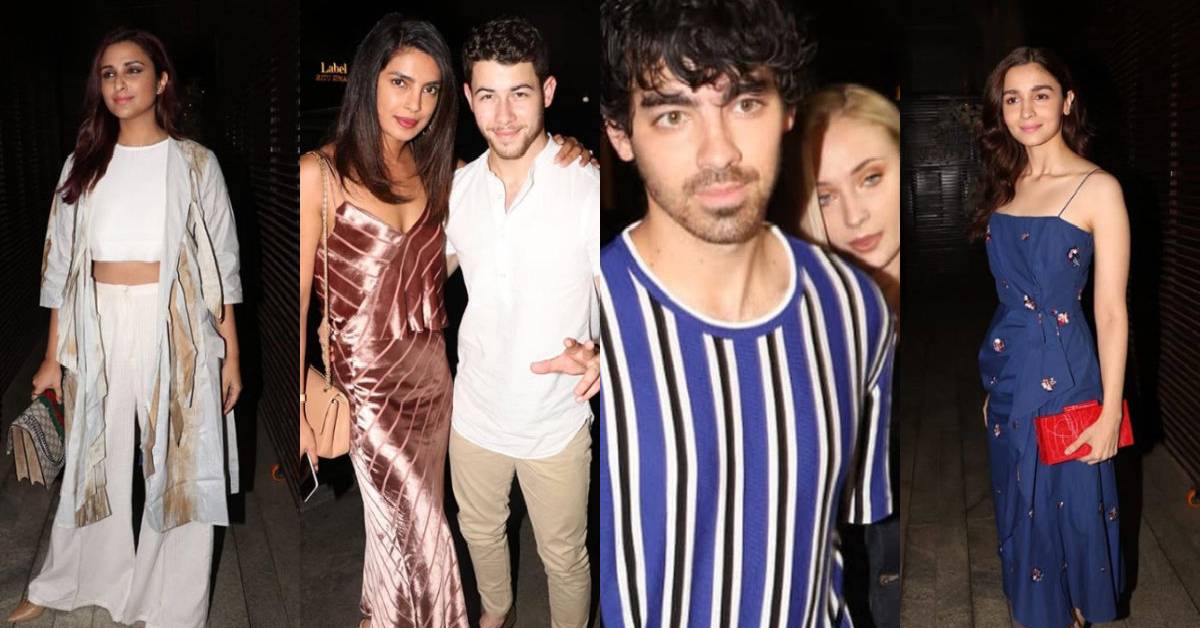 Priyanka Chopra And Nick Jonas Pre Wedding Dinner: The Couple Were Joined By Joe Jonas Along With Fiancee Sophie Turner, Parineeti Chopra And Alia Bhatt!