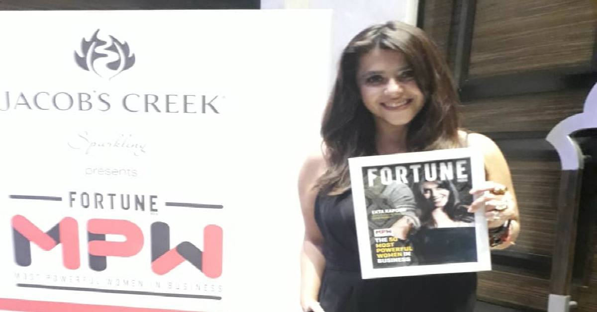 Ekta Kapoor Felicitated At Fortune India’s 50 Most Powerful Women In Business Event!
