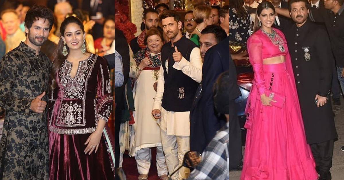 Isha Ambani Anand Piramal Wedding: Shahid Kapoor, Hrithik Roshan And Sonam Kapoor Make A Stylish Appearance At The Wedding!