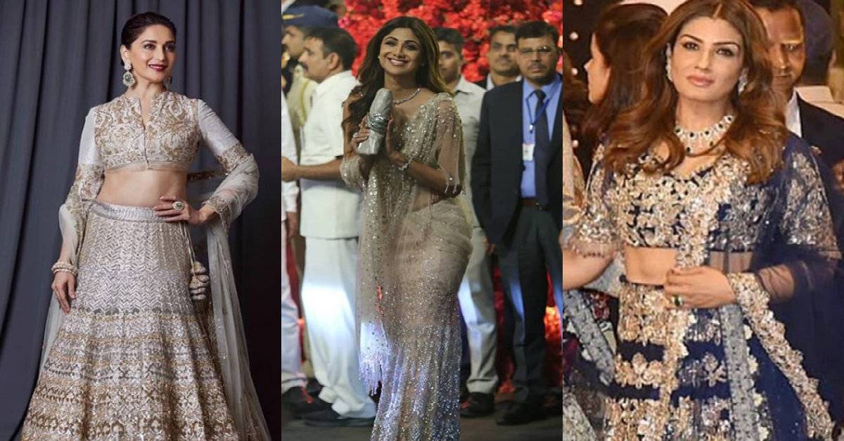Isha Ambani Anand Piramal Wedding: Madhuri Dixit, Shilpa Shetty And Raveena Tandon Make A Classy Appearance At The Wedding!