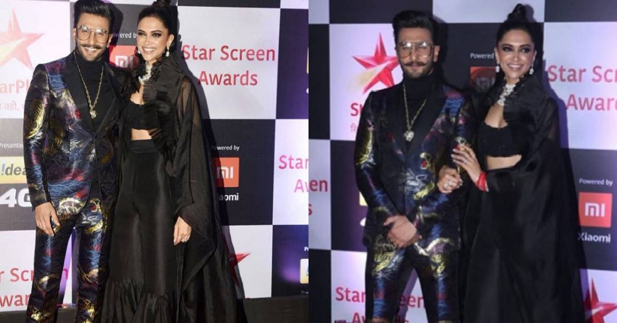 Deepika Padukone And Ranveer Singh Sizzle At The Red Carpet Of Star Screen Awards Acing Up Their Fashion Game!

