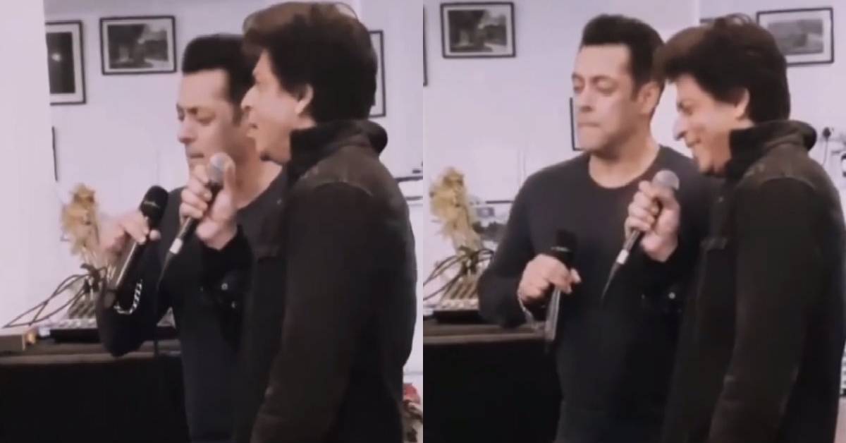 This Video Of Shah Rukh Khan And Salman Khan Singing 'Pyar Humein Kis Mod Pe Le Aya' Is Too Adorable To Handle!
