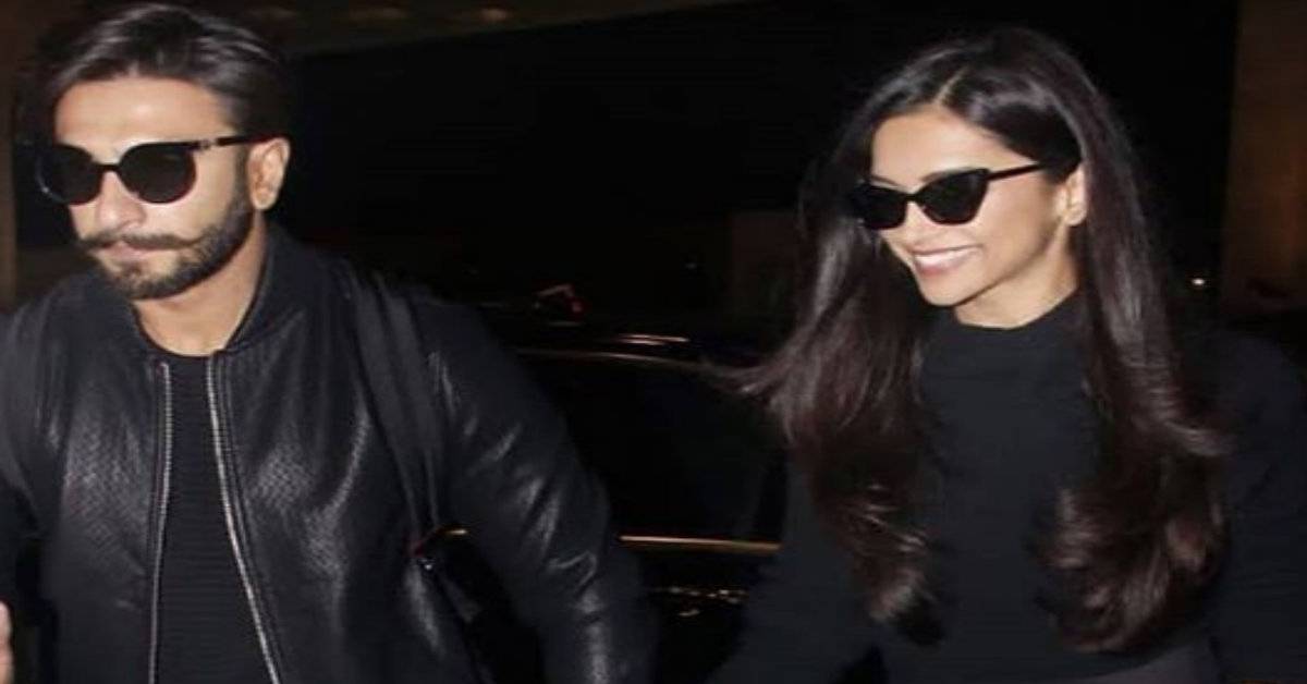 Deepika Padukone And Ranveer Singh Leave For Their Honeymoon While Twinning In Black!
