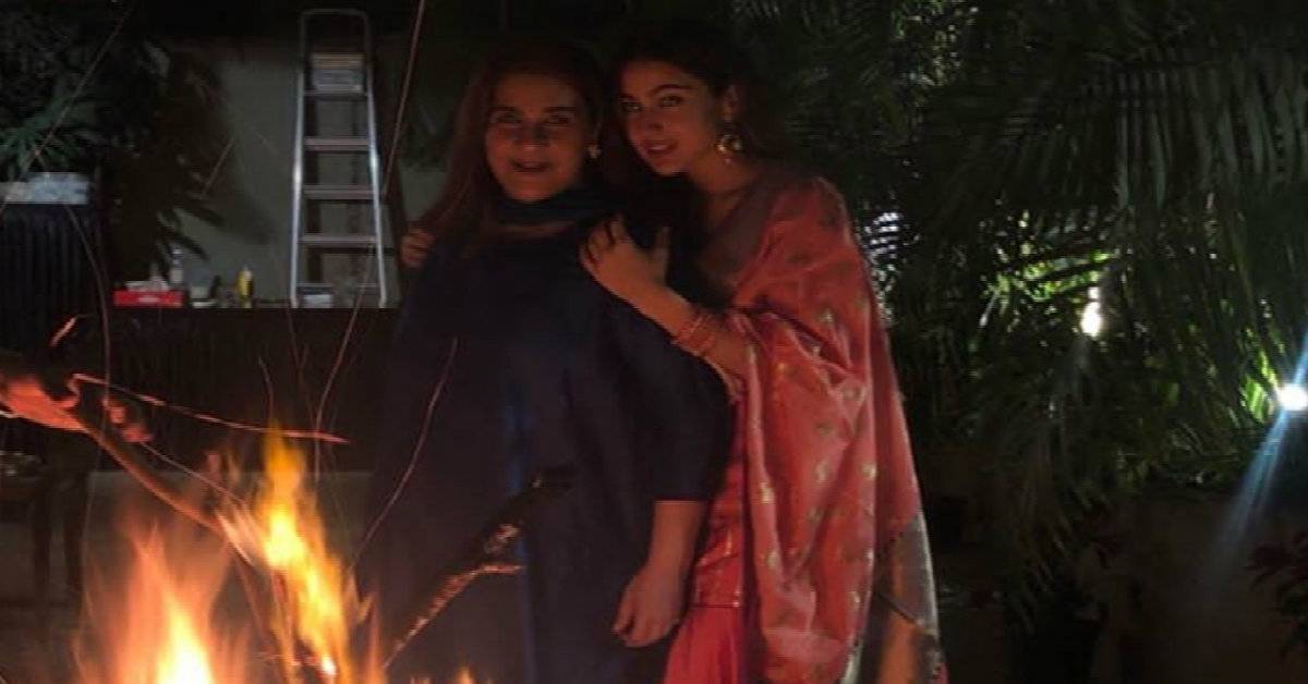 Sara Ali Khan Celebrating Lohri With Her Mother Amrita Singh Will Give You The Perfect Festive Vibes Again!
