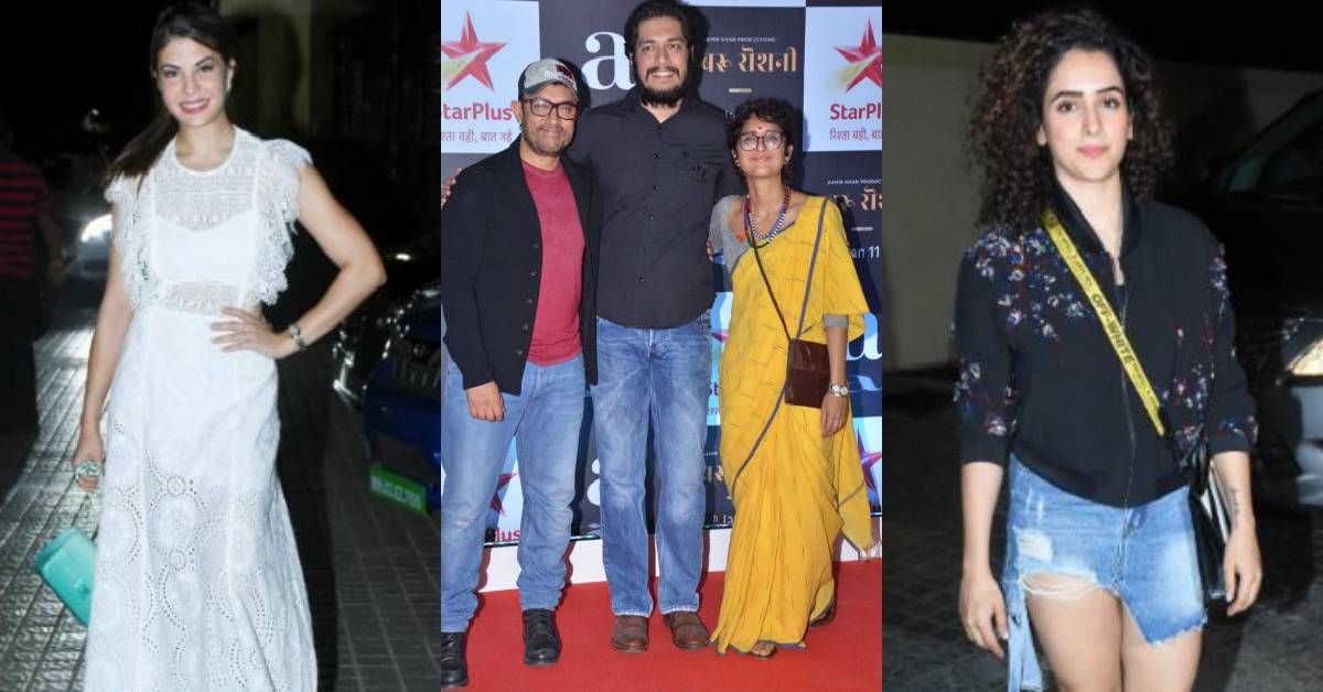 Jacqueline Fernandez, Parineeti Chopra, Sanya Malhotra, Aanand L Rai And Others Attend The Special Screening Of Aamir Khan's Rubaru Roshni!