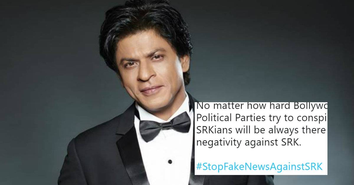 Shah Rukh Khan's Fans Come Out To Support Him And Start Trending #StopFakeNewsAgainstSRK!
