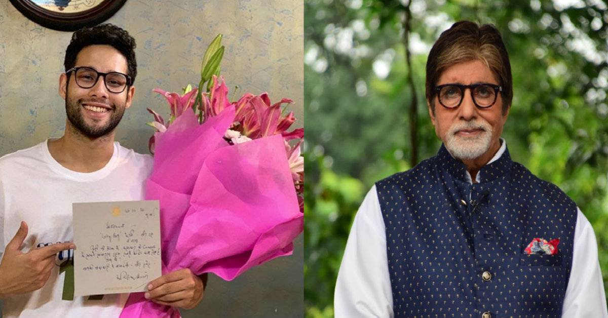 Siddhant Chaturvedi Is Full Of Gratitude As He Receives A Heartfelt Token Of Appreciation From Amitabh Bachchan!