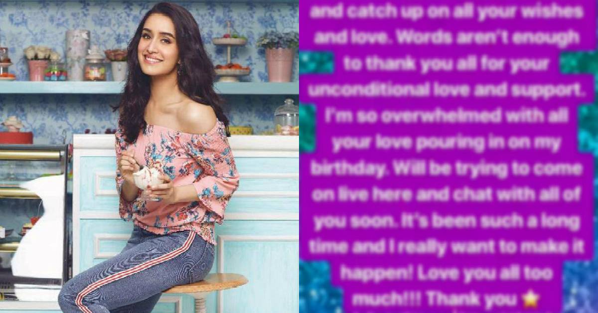 Shraddha Kapoor Overwhelmed By The Abundant Love From Fans On Birthday!
