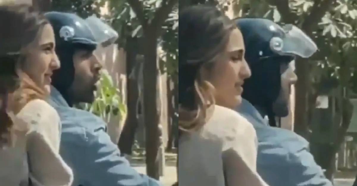 Kartik Aaryan And Sara Ali Khan Indulge In A Bike Ride In Delhi While Shooting For Love Aaj Kal 2!