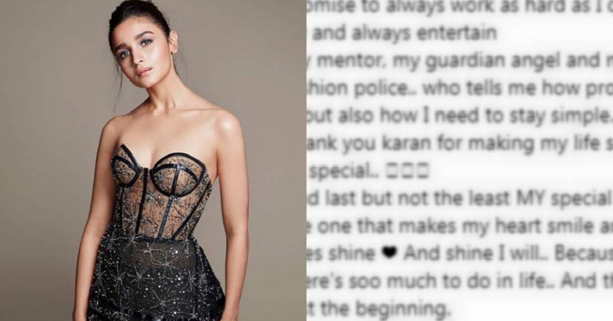 Alia Bhatt Pens Down A Heartwarming Message After Winning The Best Actress Award For Raazi, She Thanks Ranbir Calling Him 'The One That Makes My Heart Smile'!