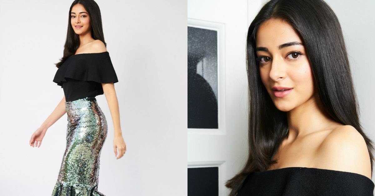 Ananya Panday Shines Her Way With A Shimmery Bandeau Silhouette!
