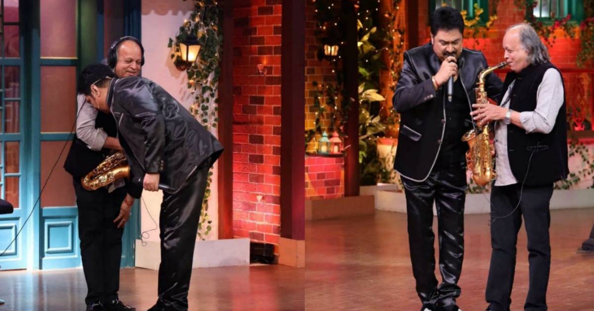 Kumar Sanu Acknowledges And Touches Saxophone Player Raj Sodha’s Feet On The Kapil Sharma Show!
