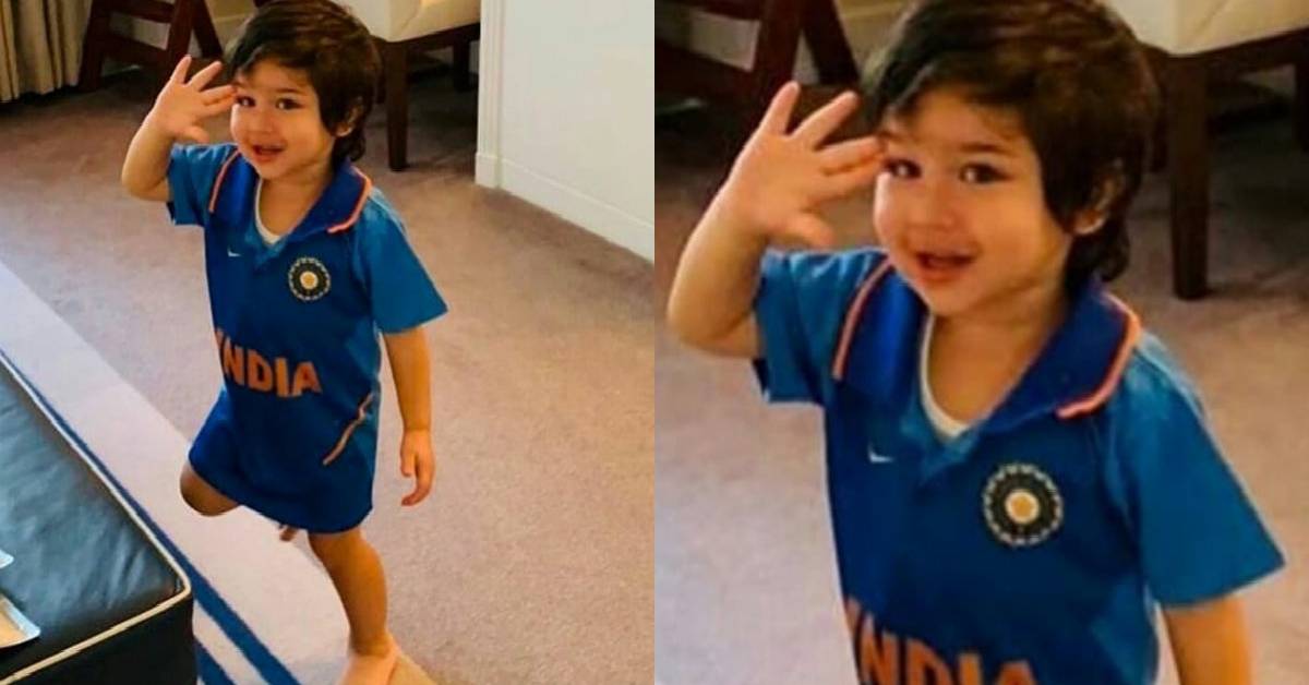 Taimur Ali Khan Celebrating India's Victory Against Pakistan In An Indian Jersey Is The Cutest Thing On The Internet Today!
