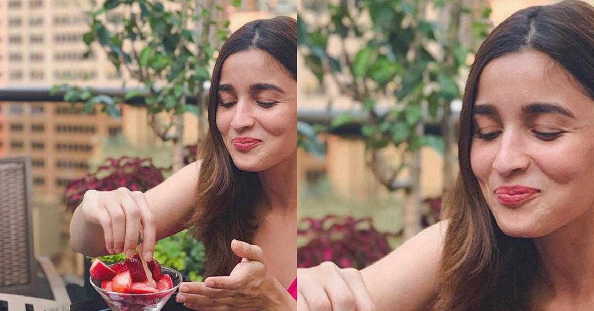 Alia Bhatt Binging On Some Strawberries In Her Latest Picture Is The Cutest Thing You'll See On The Internet Today!
