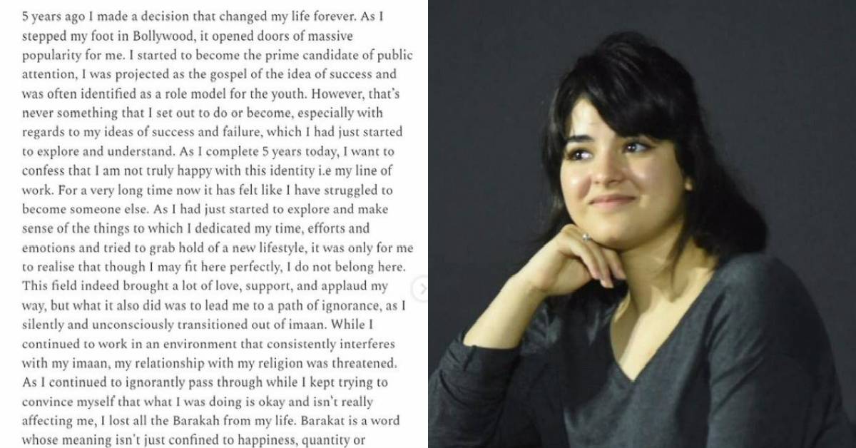 Zaira Wasim Quits The Film Industry, Her The Sky Is Pink Producer Siddharth Roy Kapur Supports The Actress!
