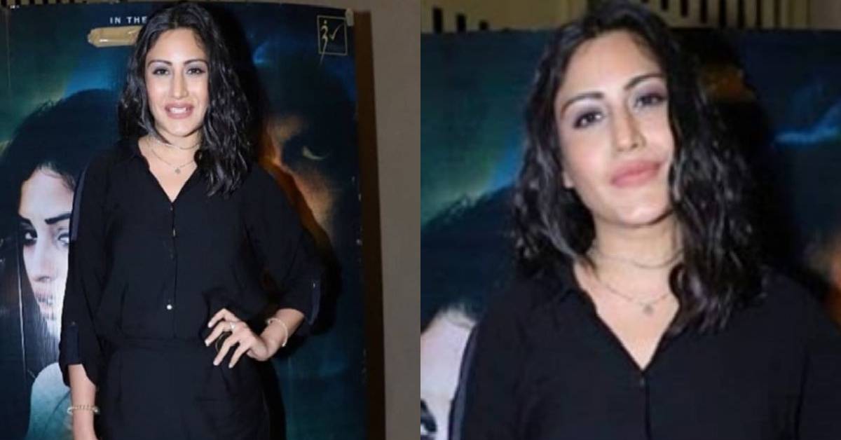 Surbhi Chandna Stuns In A Black Attire At The Hume Tumse Pyaar Kitna Screening! 
