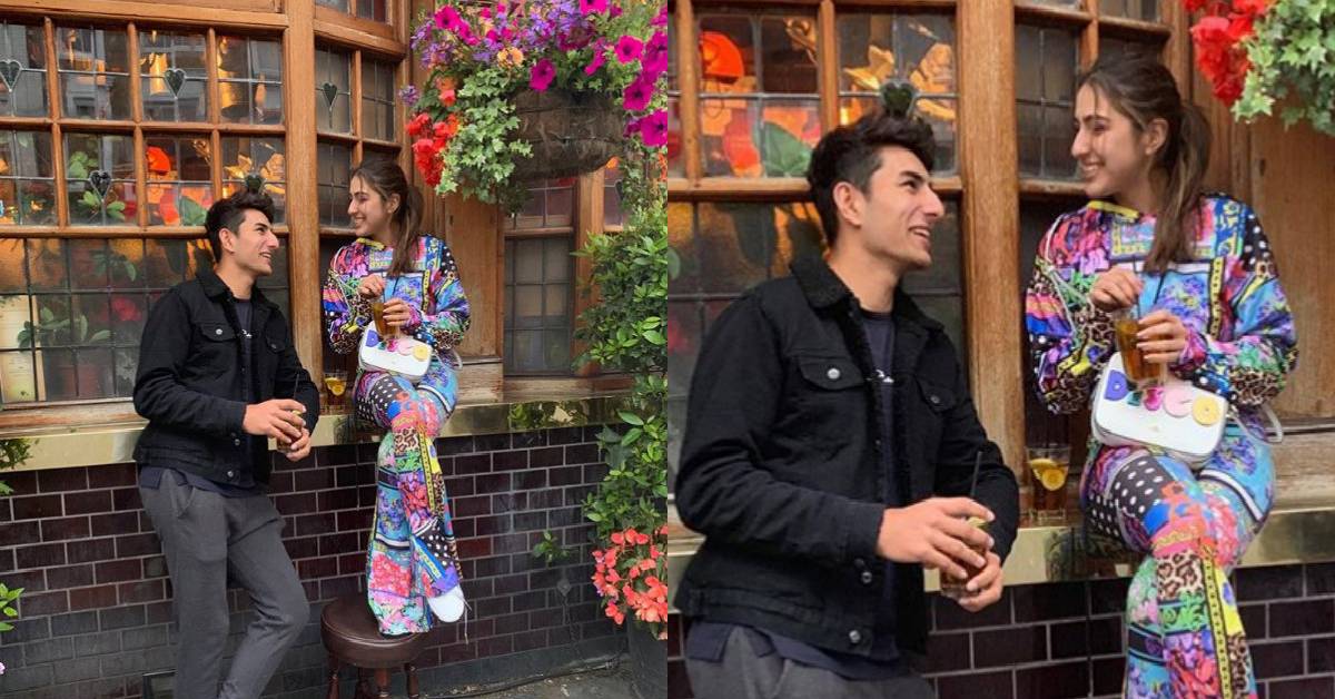 Sara Ali Khan And Ibrahim Ali Khan Are Total Sibling Goals As They Post For A Cute Picture! 
