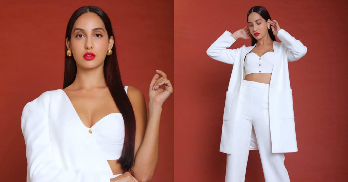 The Boss Babe Nora Fatehi Looks Like A Dream In This All-White Ensemble!

