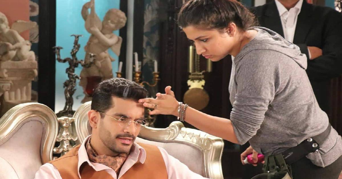 Makeup Artist Sanah Kewal Transforms Angad Bedi Into Karl Khandalavala!
