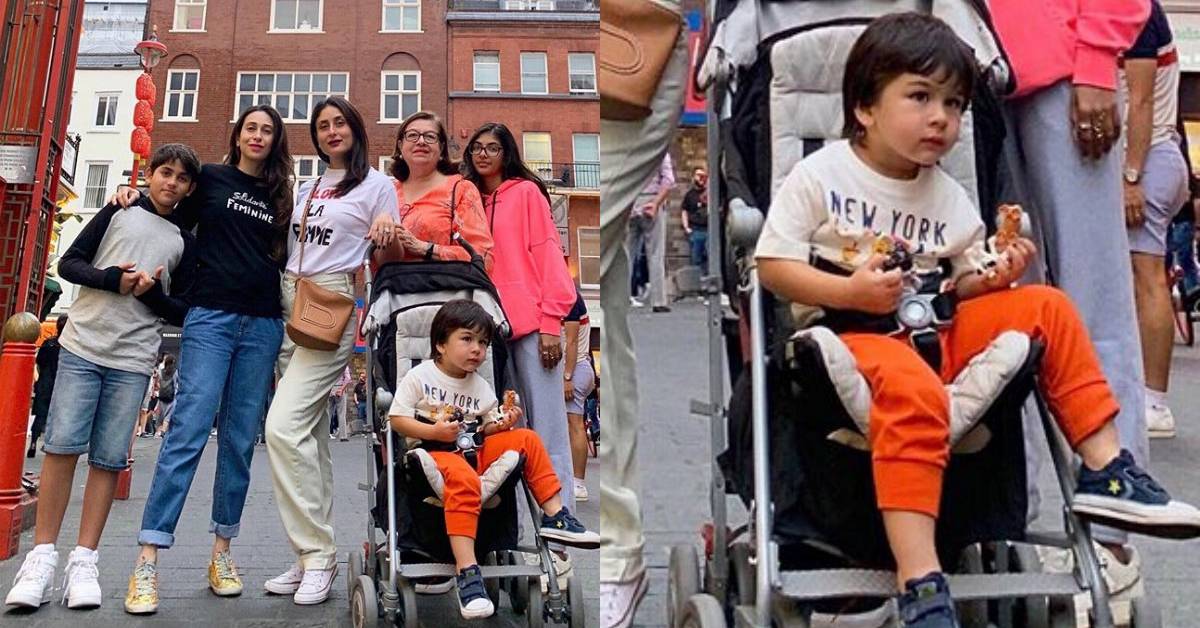 Kareena Kapoor Khan, Taimur Ali Khan And Karisma Kapoor Along With Their Family Pose For A Perfect Family Picture!
