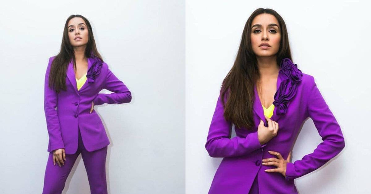 Shraddha Kapoor Dazzles In The Recent Pictures, Slays In The Classy Purple Pantsuits!

