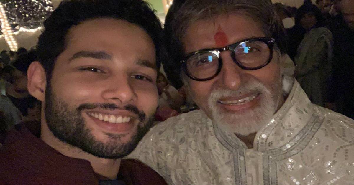 A MAJOR Fan Moment For Siddhant Chaturvedi As He Met Amitabh Bachchan At A Diwali party!
