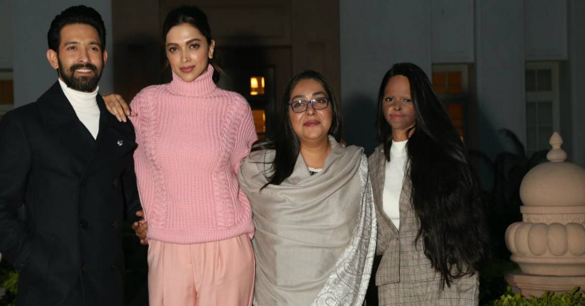 Deepika Padukone, Meghna Gulzar And Vikrant Massey Meet Acid Attack Survivors In Delhi!