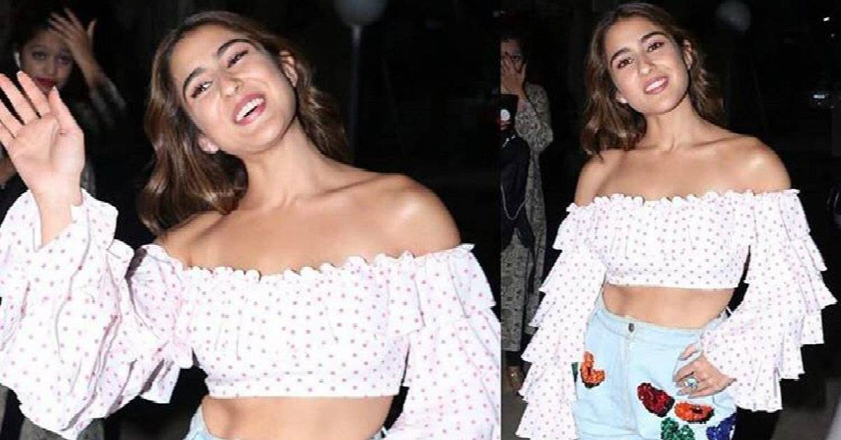 Sara Ali Khan Looks Super Chic In White Off-Shoulder Top With Her Perfect Smile!
