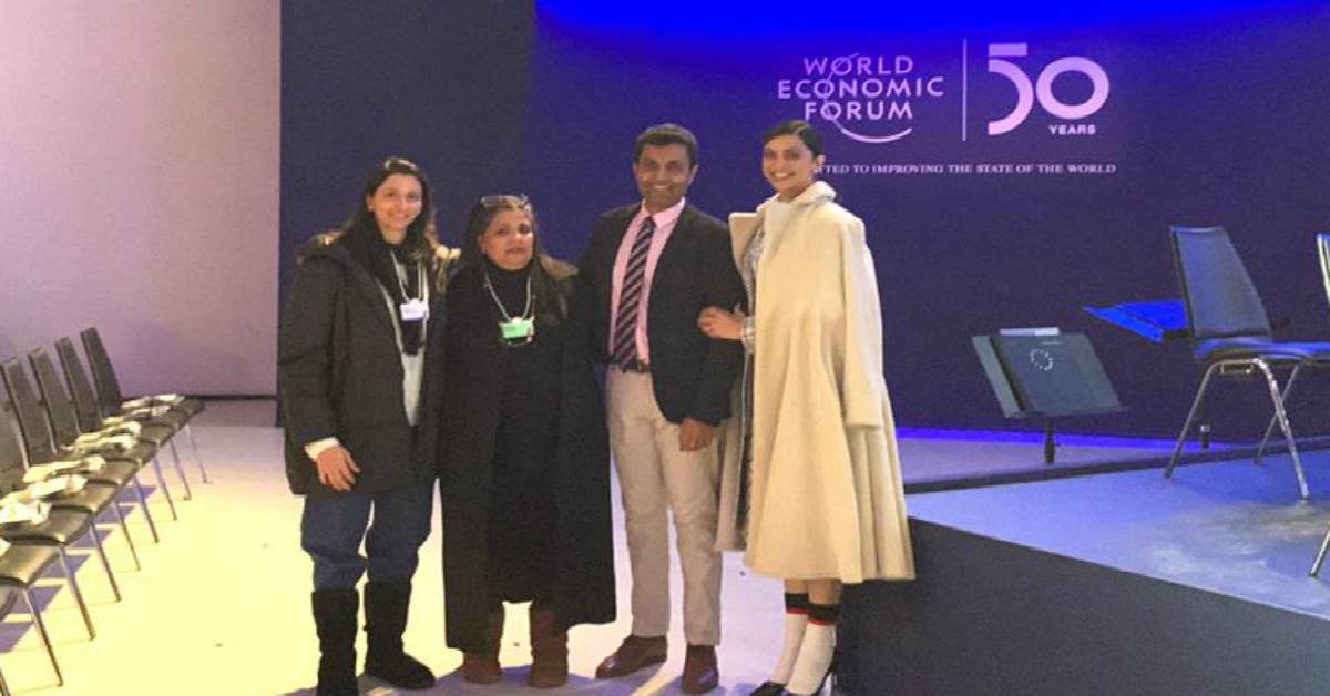 Deepika Padukone Spotted At The Rehearsals For World Economic Forums Crystal Awards At Davos!
