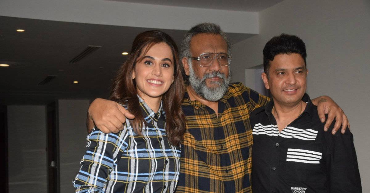 Team Thappad Including Taapsee Pannu, Anubhav Sinha, And Bhushan Kumar All Smiles At The Trailer Preview!
