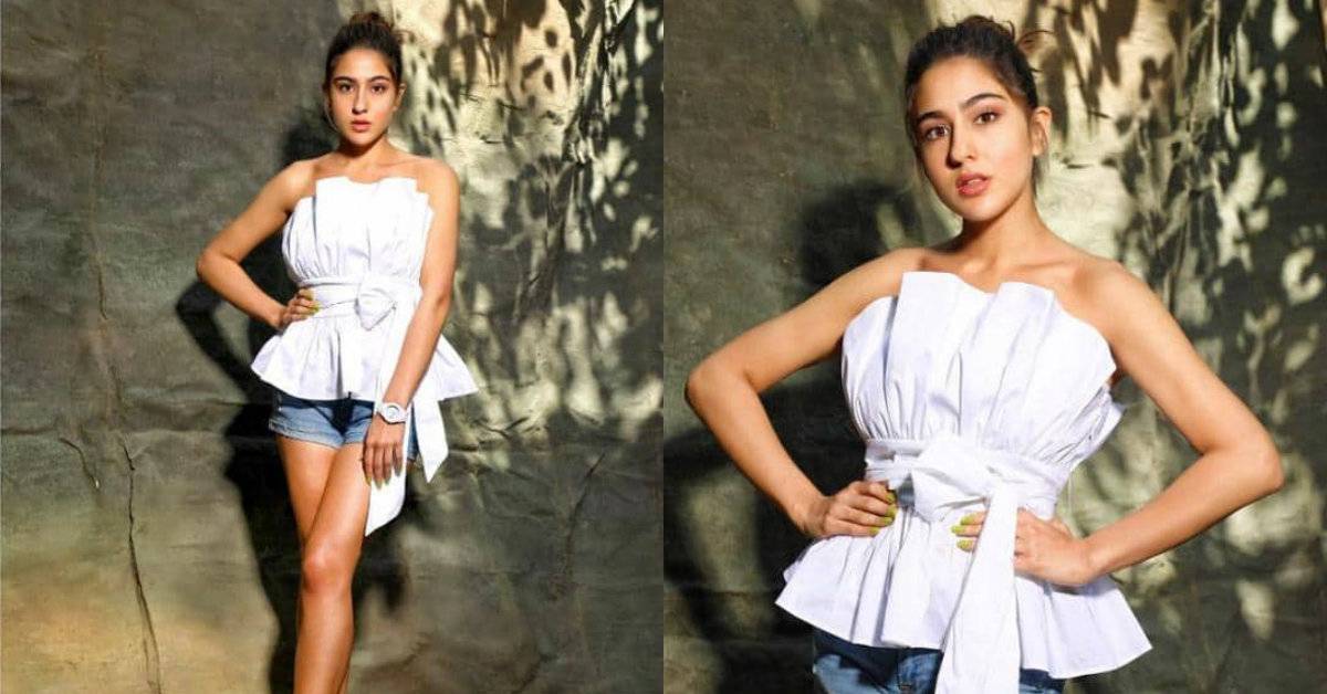 Sara Ali Khan Surely Knows How To Amp Up A Classic White Top And Denim Combination! 
